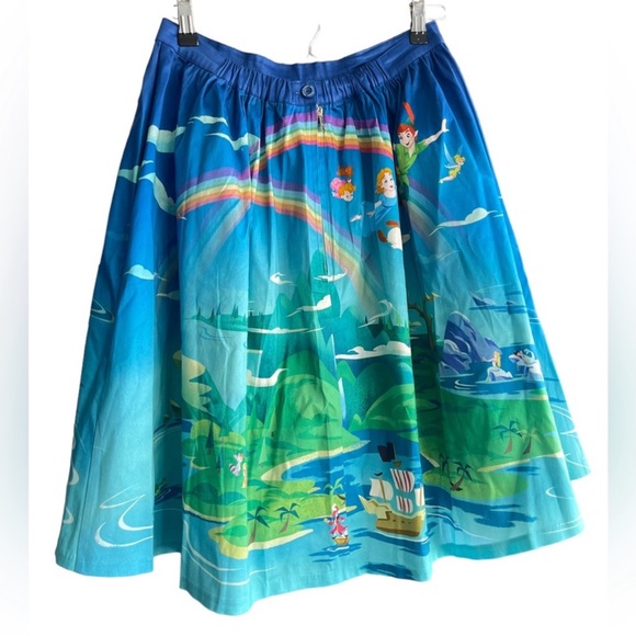 Loungefly Stitch Shoppe Disney Peter Pan - Neverland Scene Sandy Skirt Size M - Picture 13 of 13
